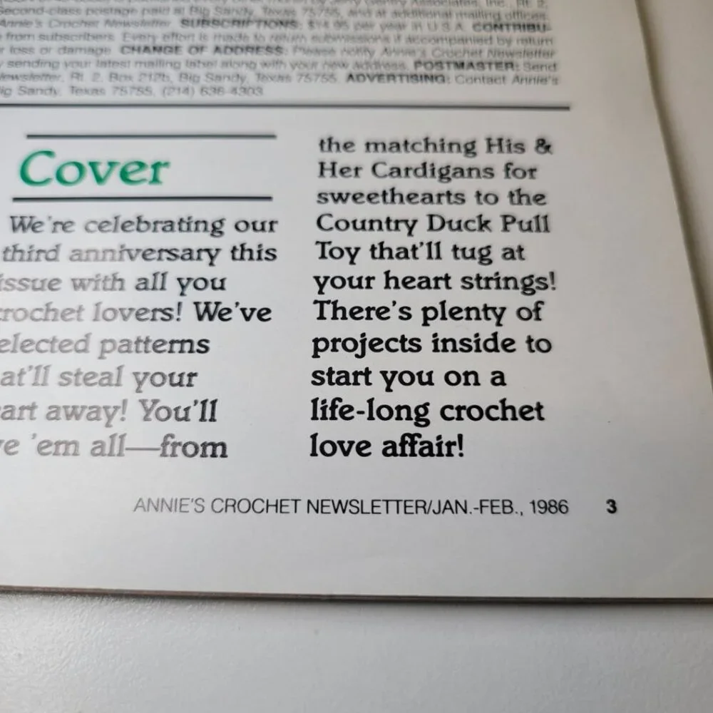 Annies Crochet Newsletter 1986 No 19 Baby Nursery‎ Doll Dress Crafting Blanket